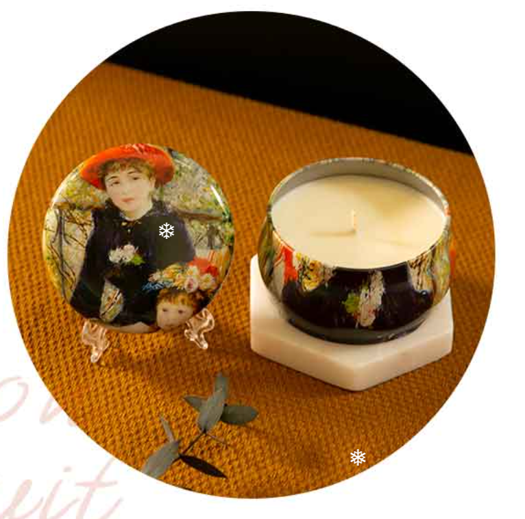 Airla Artwork Renoir Degas Klimt Seurat Masterpiece Soy Tin Candle 160g