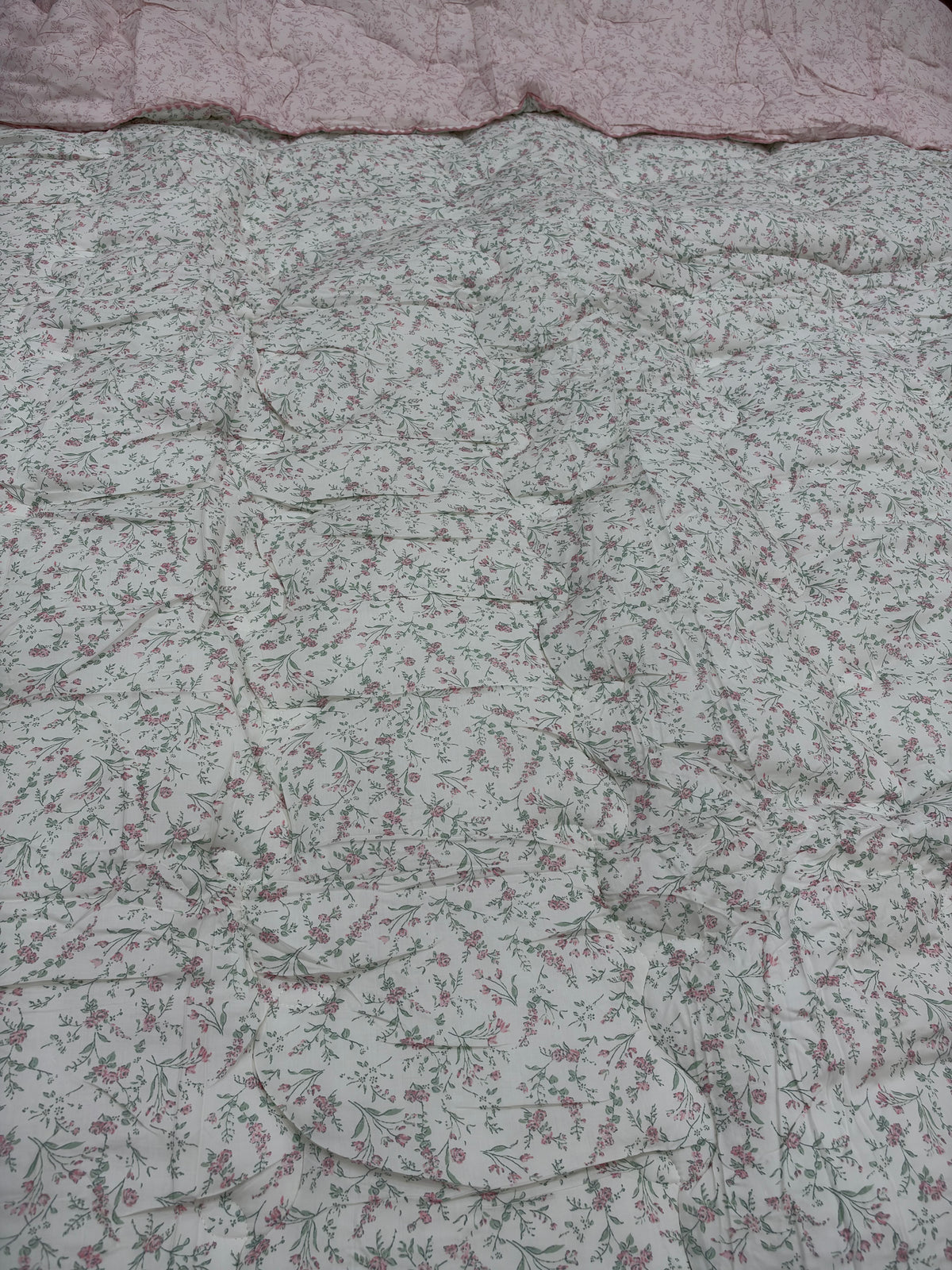 Korean 100% Modal Floral Comforter with Corn Fibre Polarfil Filling
