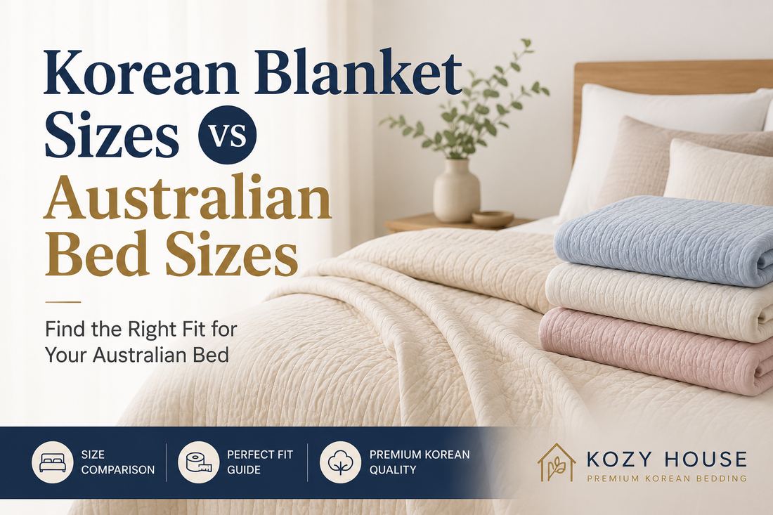 How do Korean blanket sizes compare with Australian bed sizes?