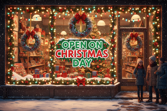 We're still open on Christmas Day!