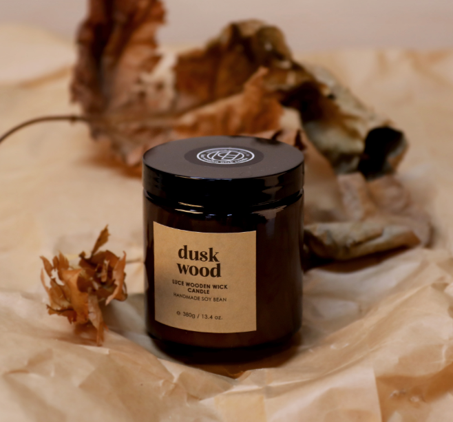 Luce Handmade Soy Bean Wooden Wick Candle 200g