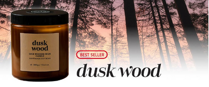 Luce Handmade Soy Bean Wooden Wick Candle 200g