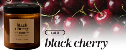 Luce Handmade Soy Bean Wooden Wick Candle 200g
