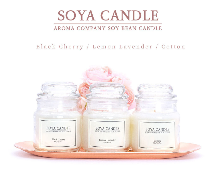 Soya Candle Gift Set - 3 x 90g Candles