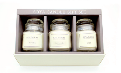 Soya Candle Gift Set - 3 x 90g Candles