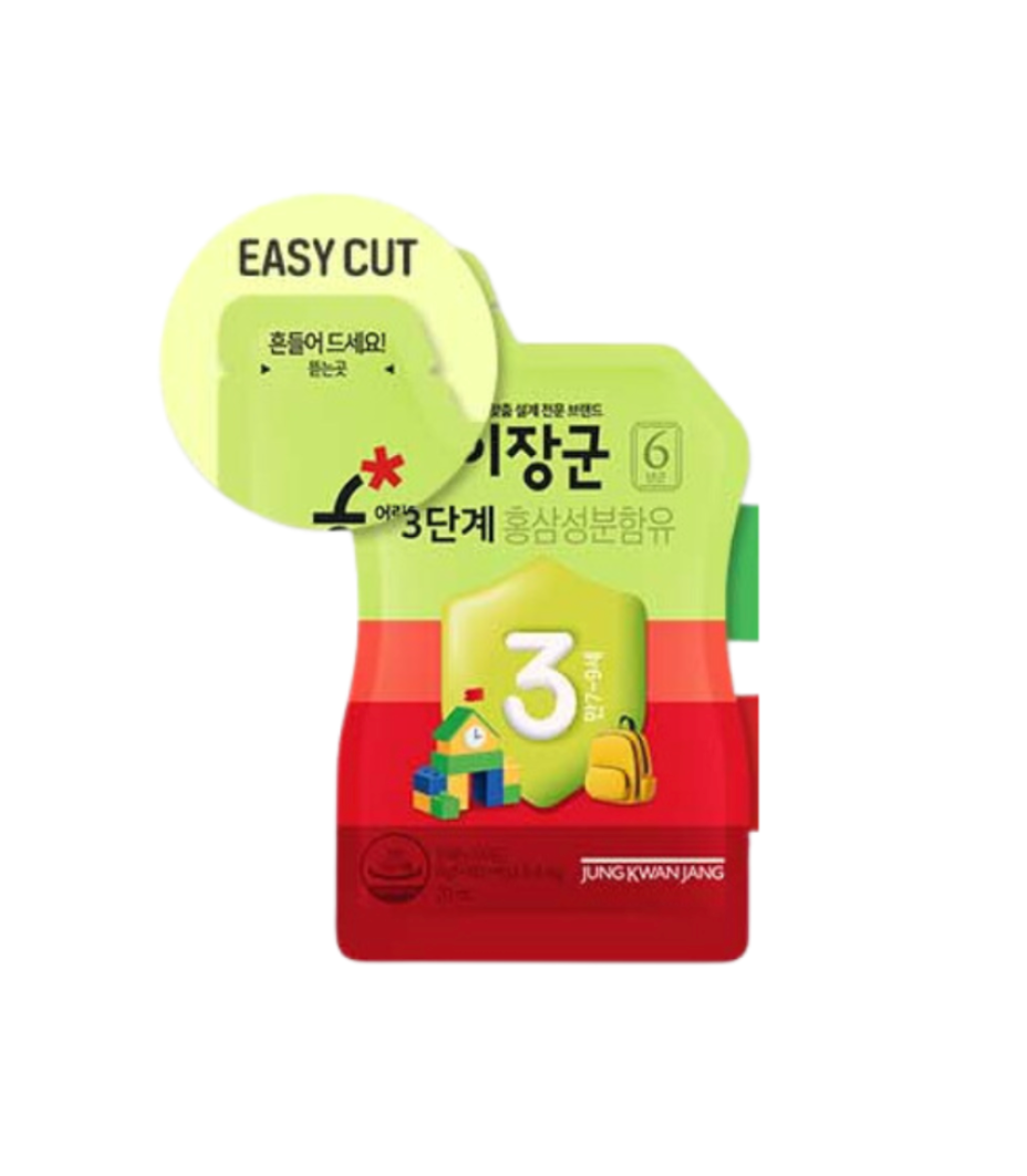 [Jung Kwan Jang] Korean Red Ginseng Kids Tonic Step 2, 20ml x 30pcs