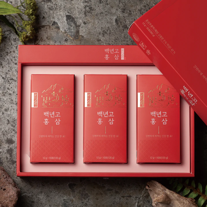 Baeknyengo Korean Red Ginseng 12g x 30 sticks