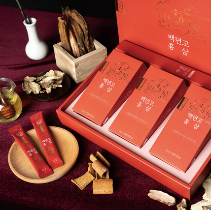 Baeknyengo Korean Red Ginseng 12g x 30 sticks