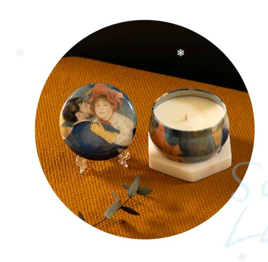 Airla Artwork Renoir Degas Klimt Seurat Masterpiece Soy Tin Candle 160g