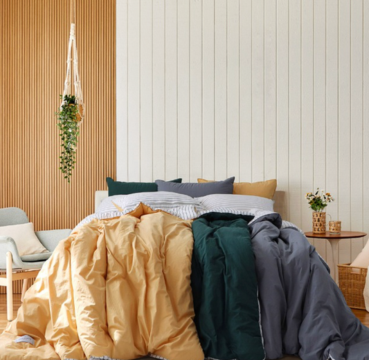 Plain Colours High-Density 60s Organic Cotton Blanket Q