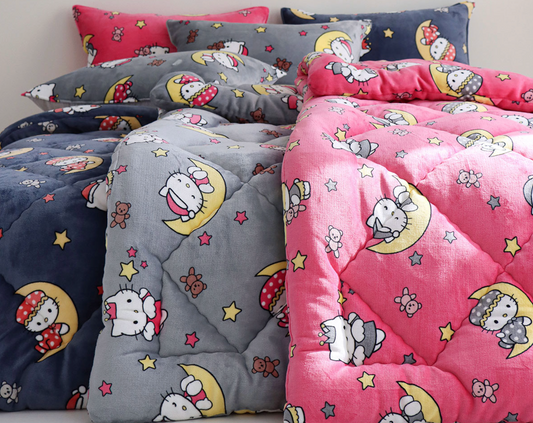 [Kozy House] Kitty Kitty Korean Microfiber Plush Blanket S/D