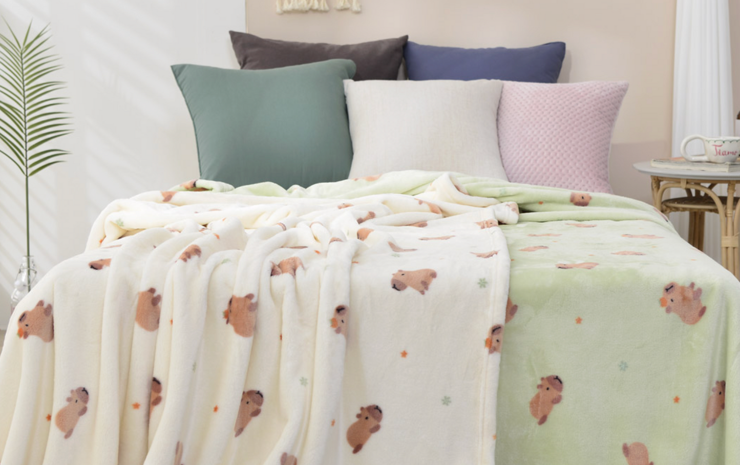 [Kozy House] Capybara Mink Microfiber Blanket