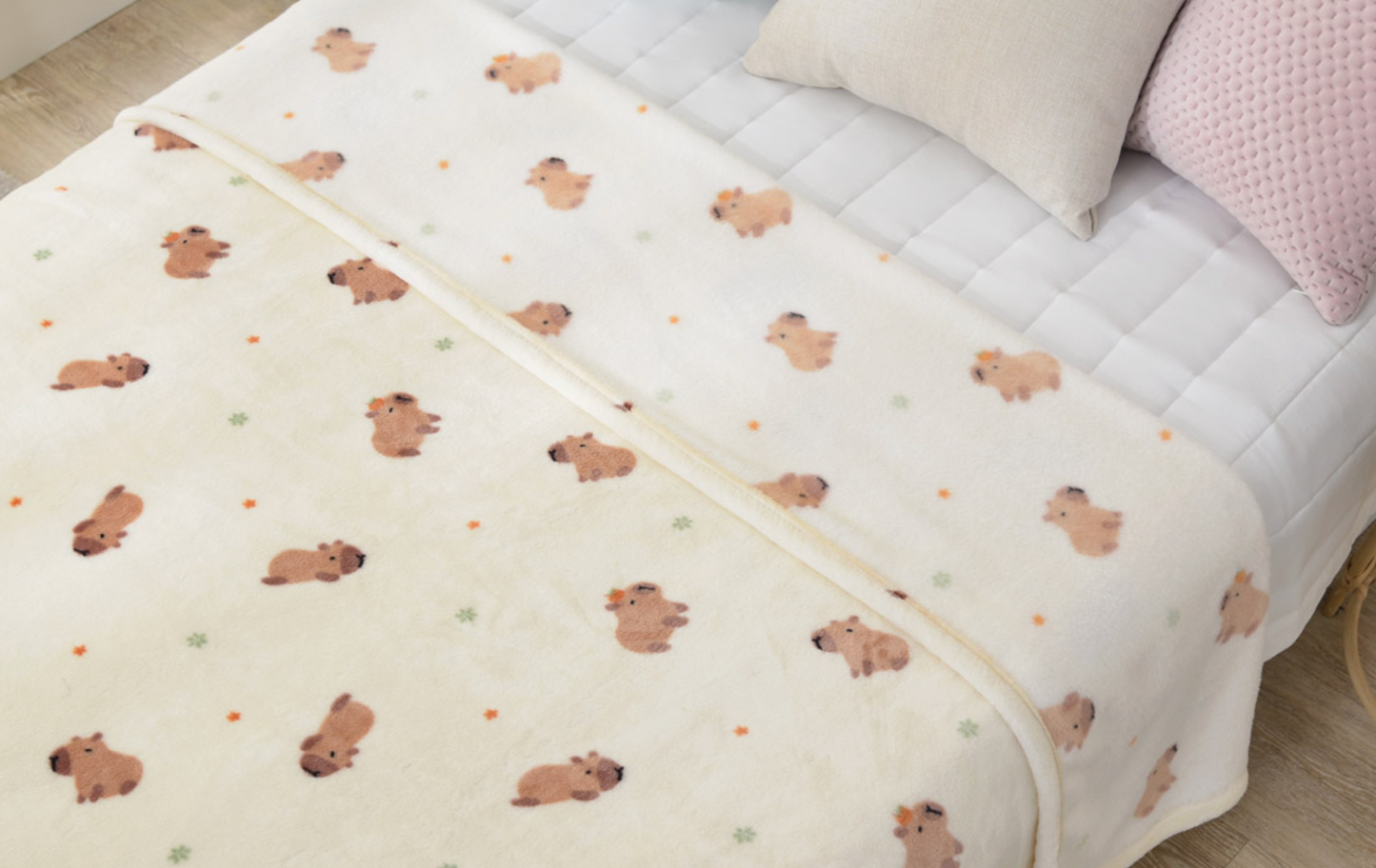 [Kozy House] Capybara Mink Microfiber Blanket