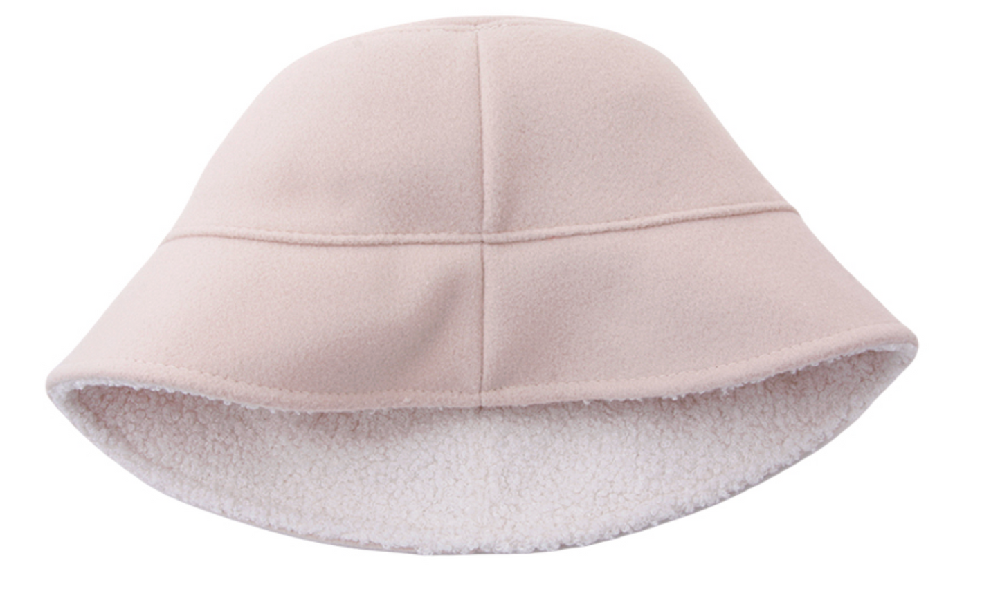 [Niko Fashion] Bubbly Fleece Reversible Bucket Hats for Winter