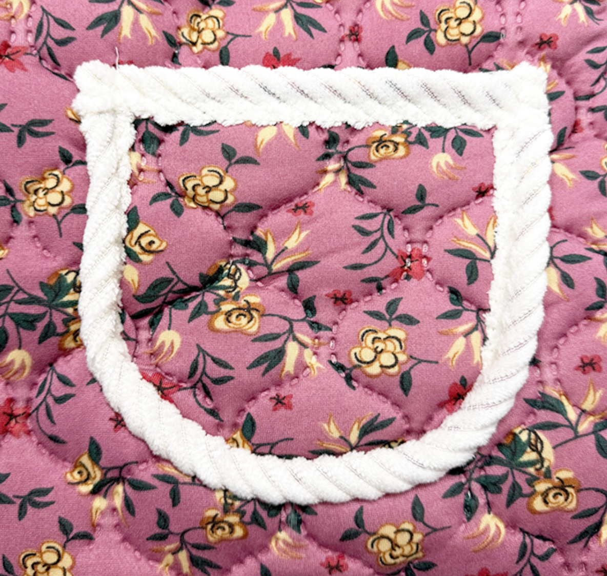 [Kozy House] Retro Korean Kimjang Flower Pattern Sherpa-Lined Vest for Winter