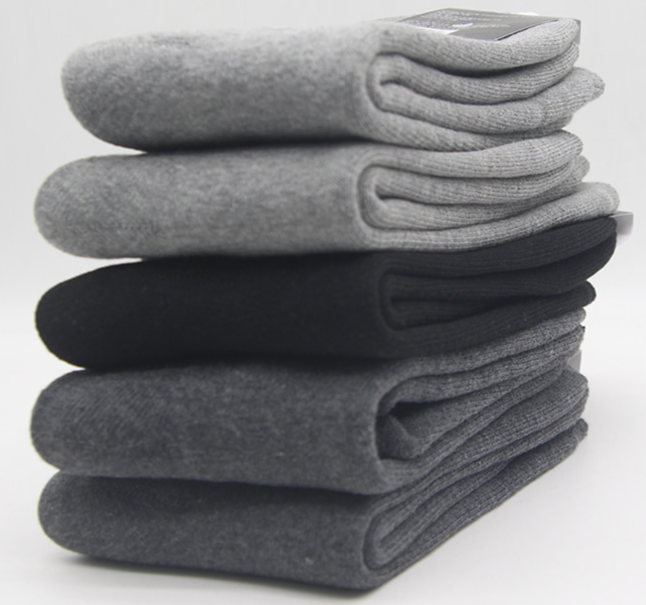 [Kozy House] 5 Pairs Men's Winter Thermal Fleece-Lined Socks