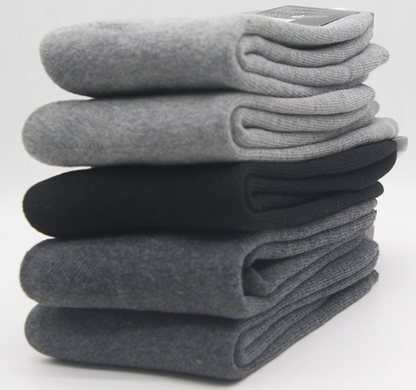 [Kozy House] 5 Pairs Men's Winter Thermal Fleece-Lined Socks