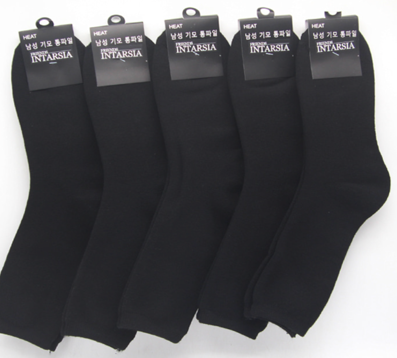 [Kozy House] 5 Pairs Men's Winter Thermal Fleece-Lined Socks