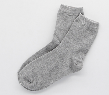 [Kozy House] 5 Pairs Bundle Classic Cotton Mid Socks for Ladies Size 2-8