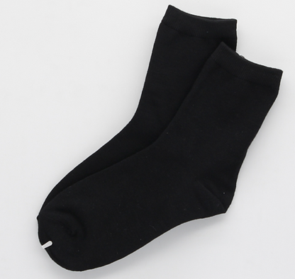 [Kozy House] 5 Pairs Bundle Classic Cotton Mid Socks for Ladies Size 2-8