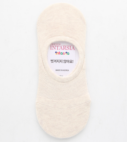 [Kozy House] 5 Pairs Bundle Mesh Top Invisible No Show Socks for Ladies 2-8