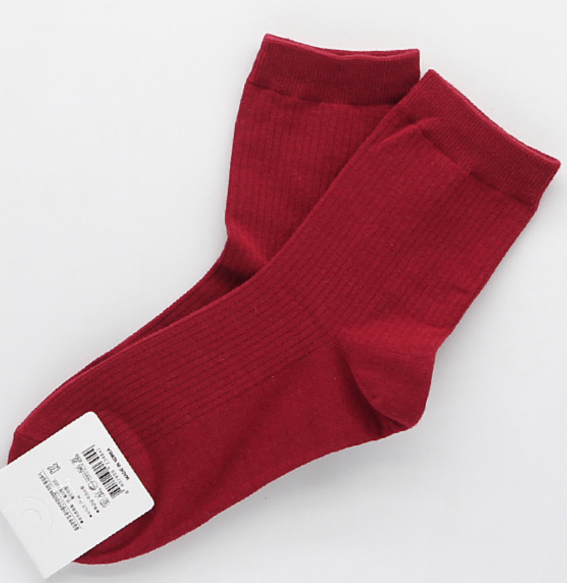 [Kozy House] 3 Pairs Bundle Cotton Vivid Ribbed Fashion Socks for Ladies 2-8
