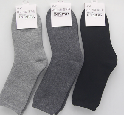 [Kozy House] 3 Pairs Women Winter Thermal Fleece-Lined Socks