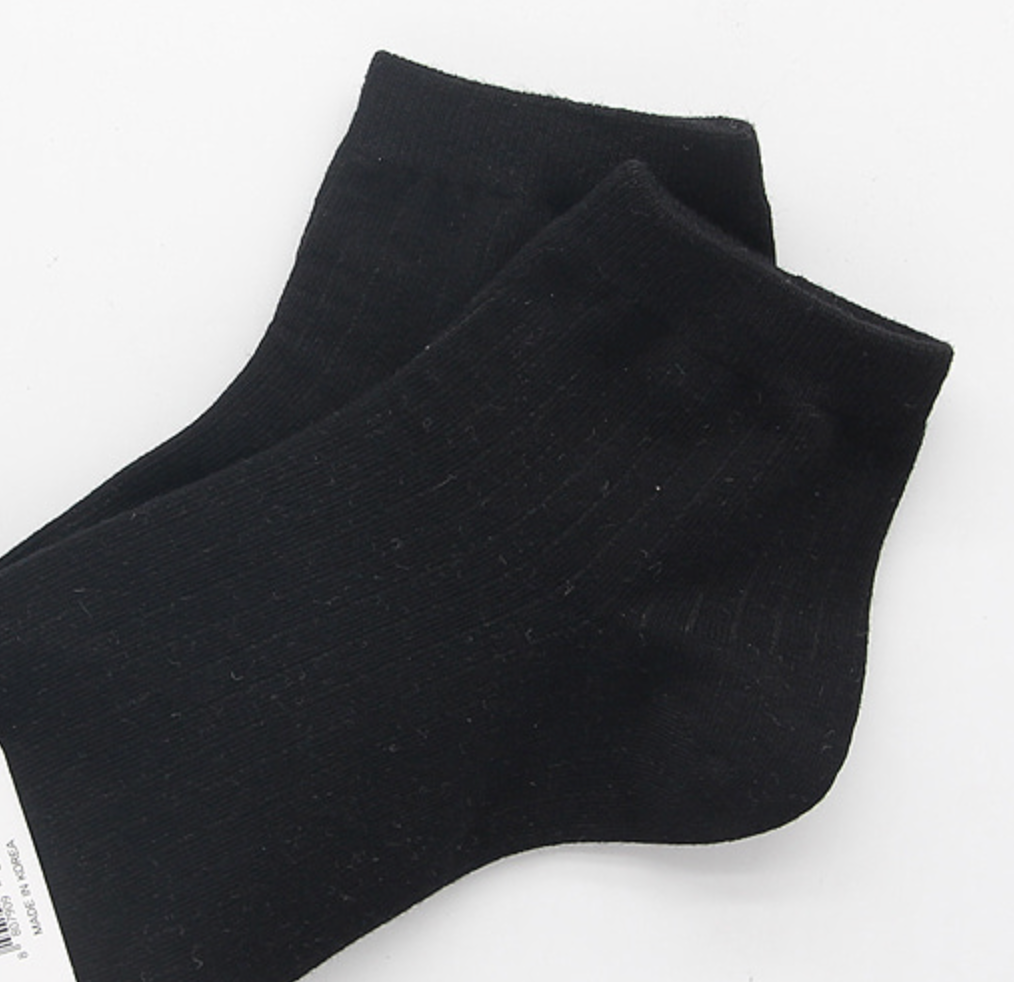 [Kozy House] 3 Pairs Women's Pastel Ribbed Ankle Fashion Socks