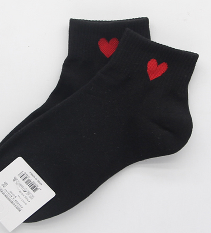 [Kozy House] 3 Pairs Women's Cute Heart Ankle Socks Size 2-8