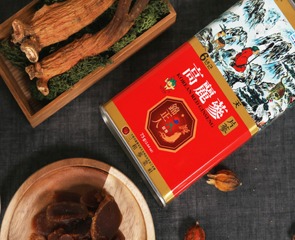 [Samhwa] 6 year old Korean Red ginseng can 75g Small Size Roots