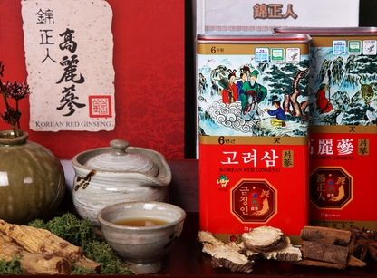[Samhwa] 6 year old Korean Red ginseng can 75g Small Size Roots