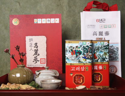 [Samhwa] 6 year old Korean Red ginseng can 75g Small Size Roots