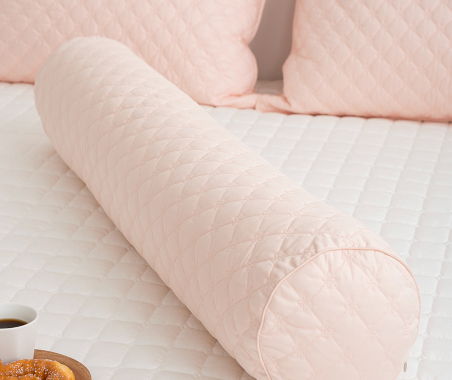 [Kozy House] 100% Pure Cotton Quilted Body Pillow 20 x 100cm