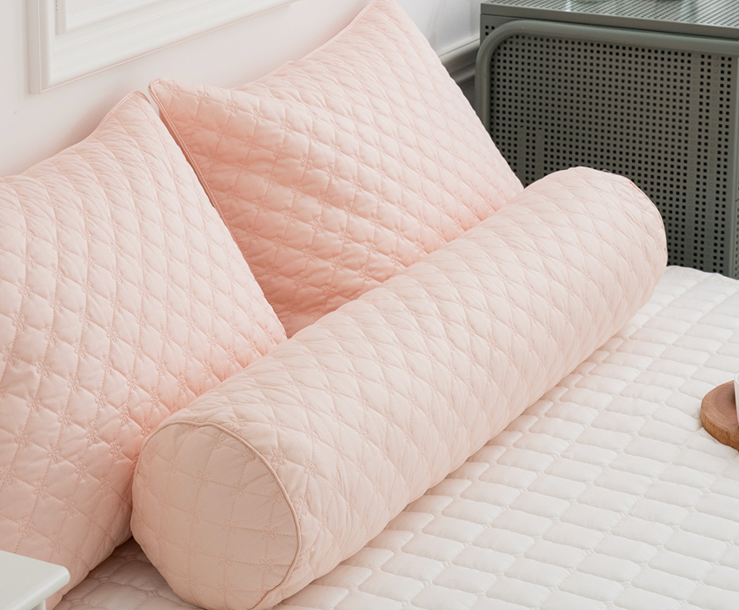 [Kozy House] 100% Pure Cotton Quilted Body Pillow 20 x 100cm