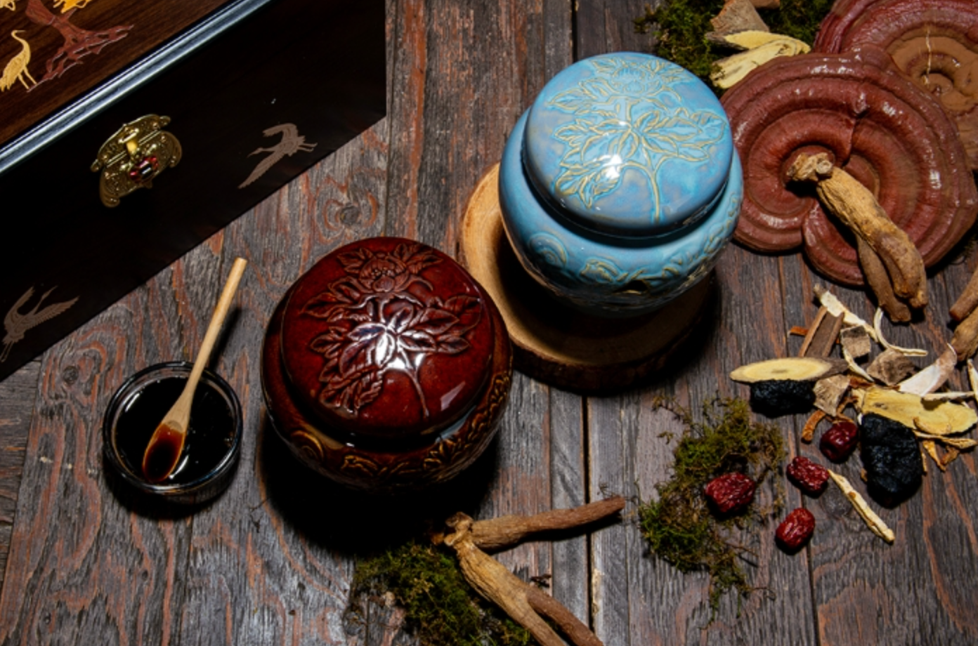 [Achimmadang] Premium Red Ginseng Extract Ceramic Set (2 Jars)
