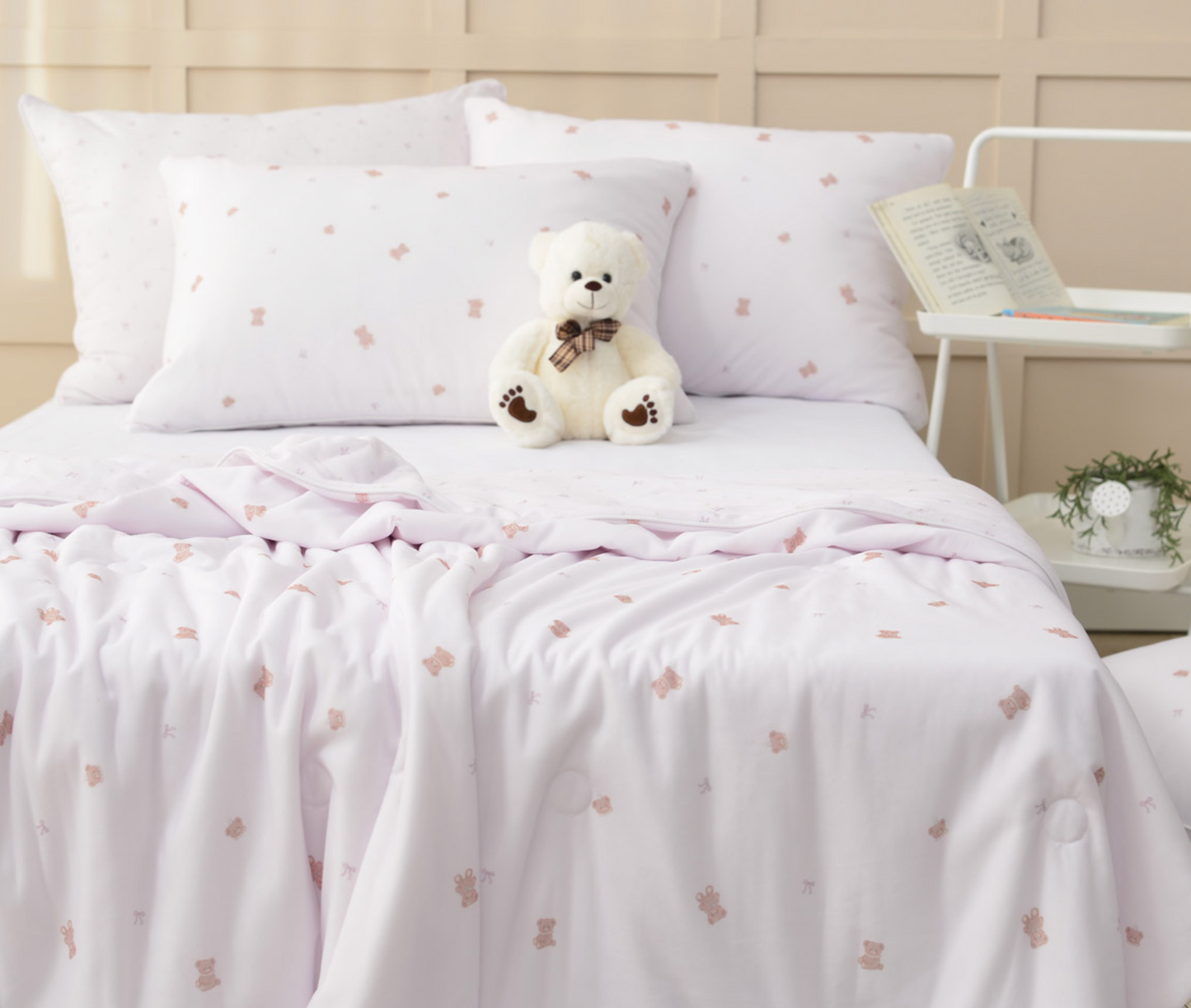 [Kozy House] Korean Cool Tech Baby Bear Summer Cooling Blanket