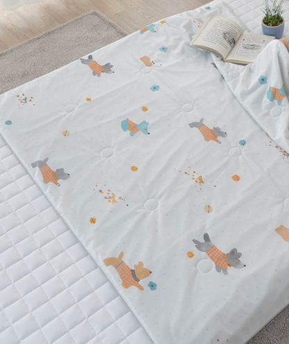 [Kozy House] Doggy Puppy Cool Tech Cooling Blanket Kids Size