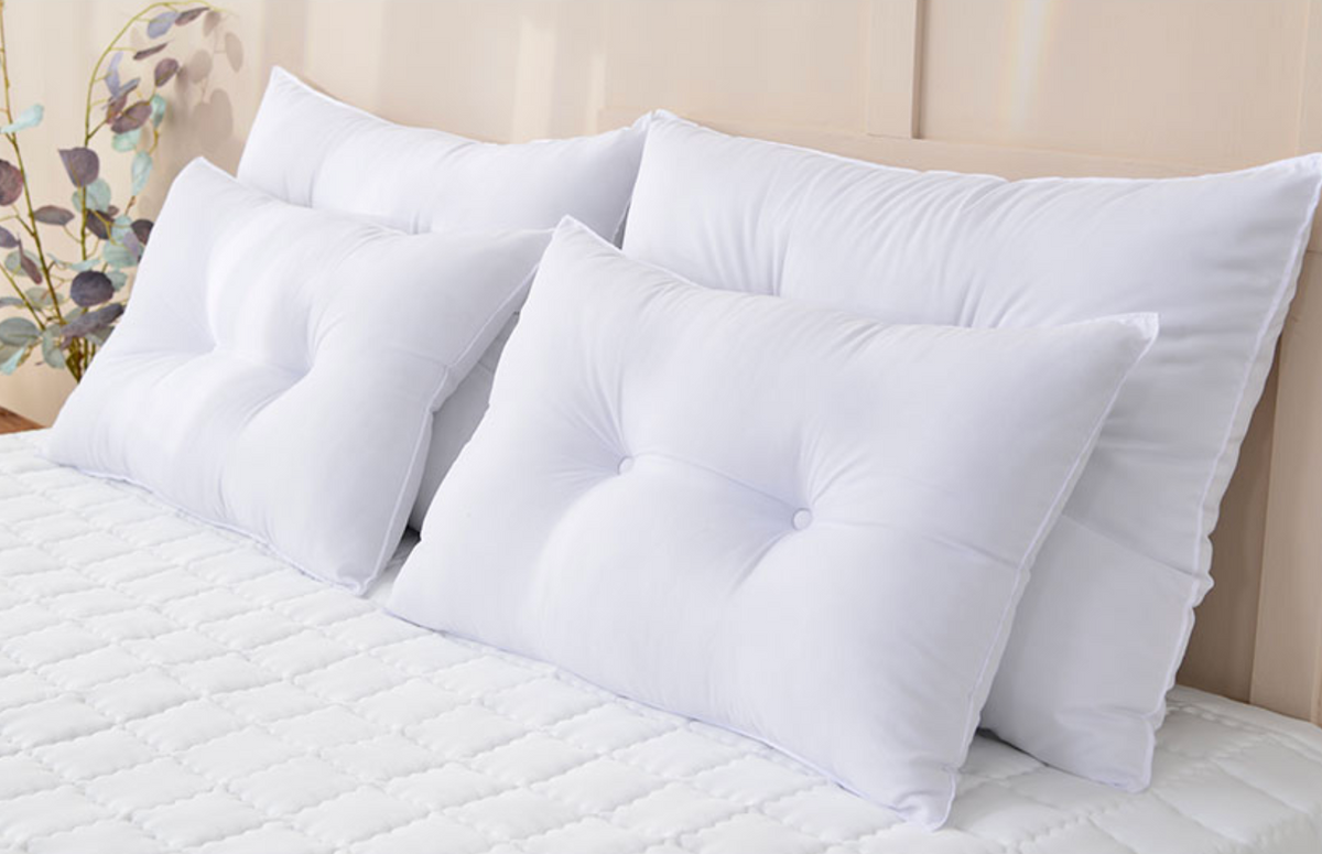 Korean C-Curve Cervical Support Pillow Insert - Adjustable Height and Washable