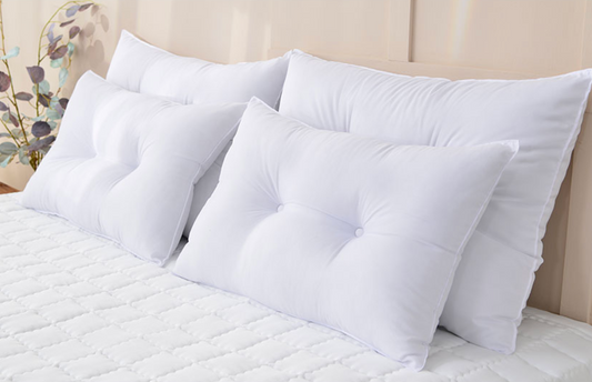 Korean C-Curve Cervical Support Pillow Insert - Adjustable Height and Washable