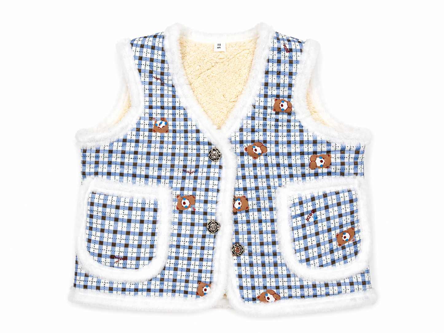 [Kozy House] Retro Korean Kimjang Fur Vest for Kids