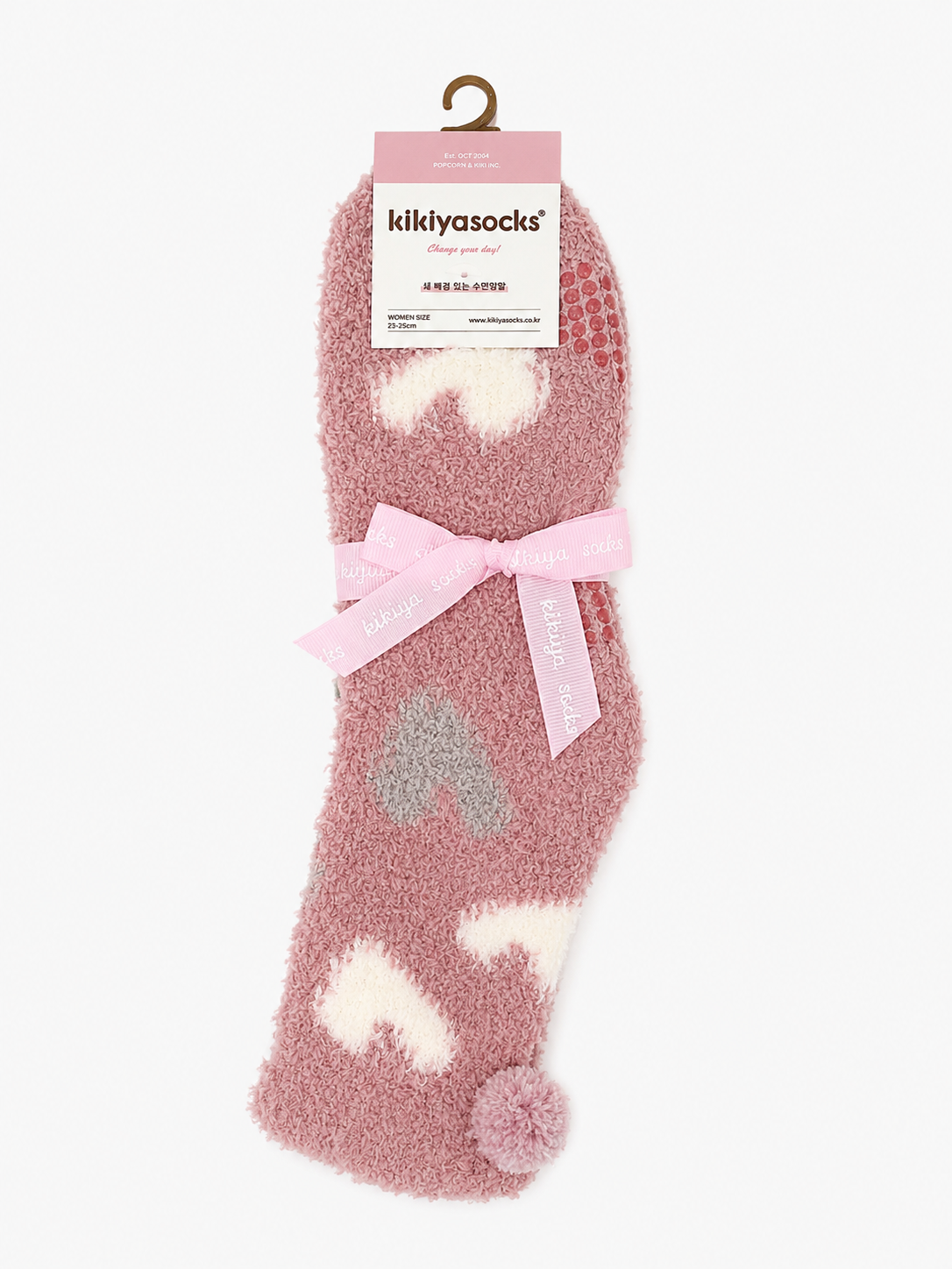 [Kozy House] Anti-Slip Pastel Fleece Sleeping Socks for Women