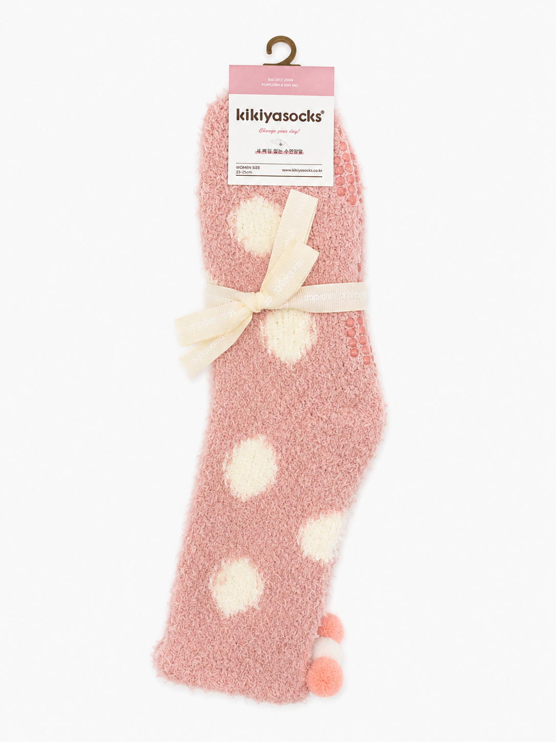 [Kozy House] Anti-Slip Pastel Fleece Sleeping Socks for Women