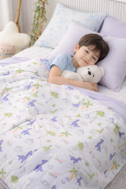 [Kozy House] Cute Dino Dinosaur Summer Cool Blanket For Kids SS