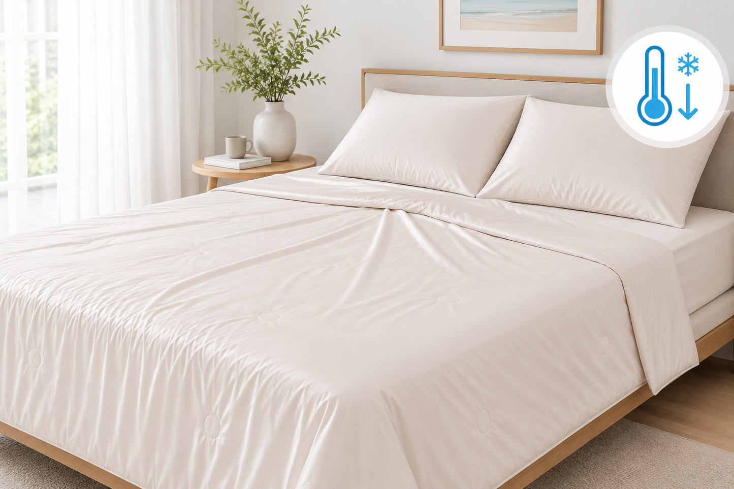 [Kozy House] Korean Cool Tech Plain Summer Cooling Blanket