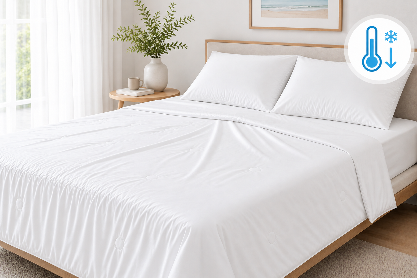 [Kozy House] Korean Cool Tech Plain Summer Cooling Blanket