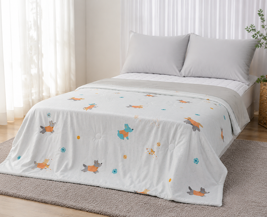 [Kozy House] Doggy Puppy Cool Tech Cooling Blanket Kids Size