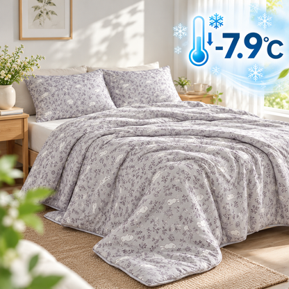 Korean Ice Cool Blanket – Bunny Garden (-7.9°C)