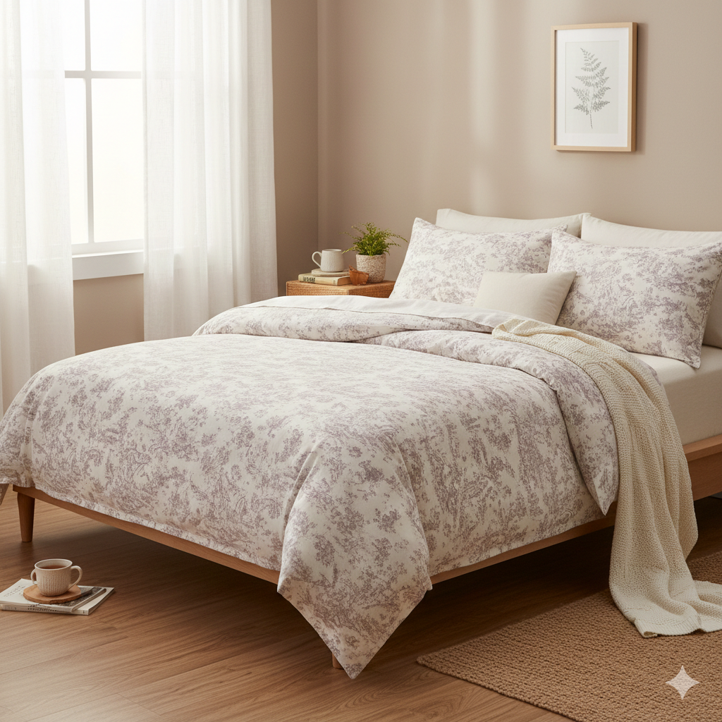 [Kozy House] Toile de Jouy Pattern Blanket S/D