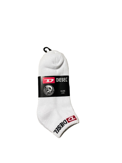 3 PAIRS Women Diesel Premium Cotton Ankle Sport Cushion Socks size 2-8