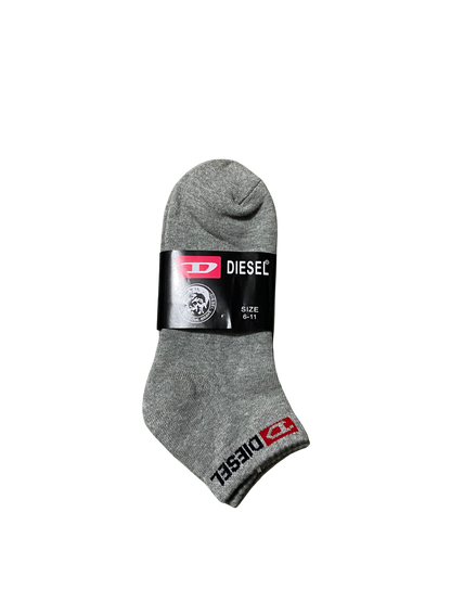 3 PAIRS Men Diesel Premium Cotton Ankle Sport Cushion Socks size 6-11